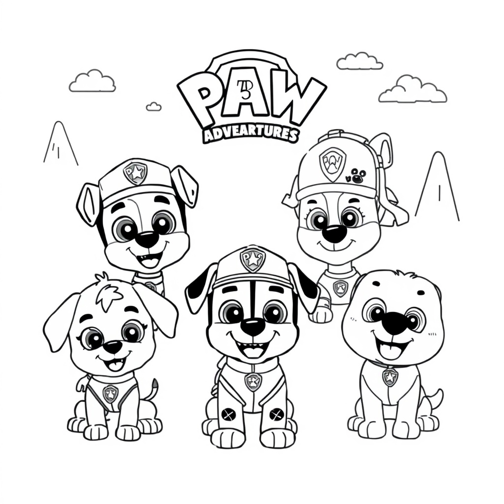 Libro de Colorear Patrulla Canina