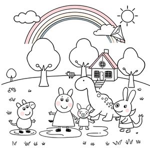 Peppa Pig and Friends Coloring Book