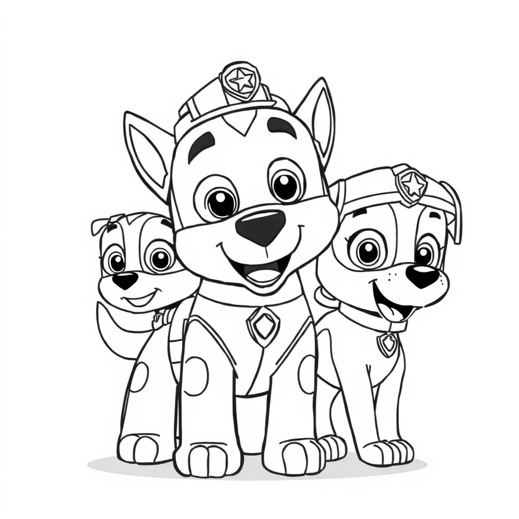 Kolorowanki z Psiego Patrolu