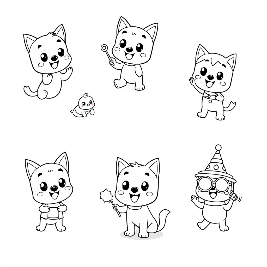 Libro para Colorear de Bluey