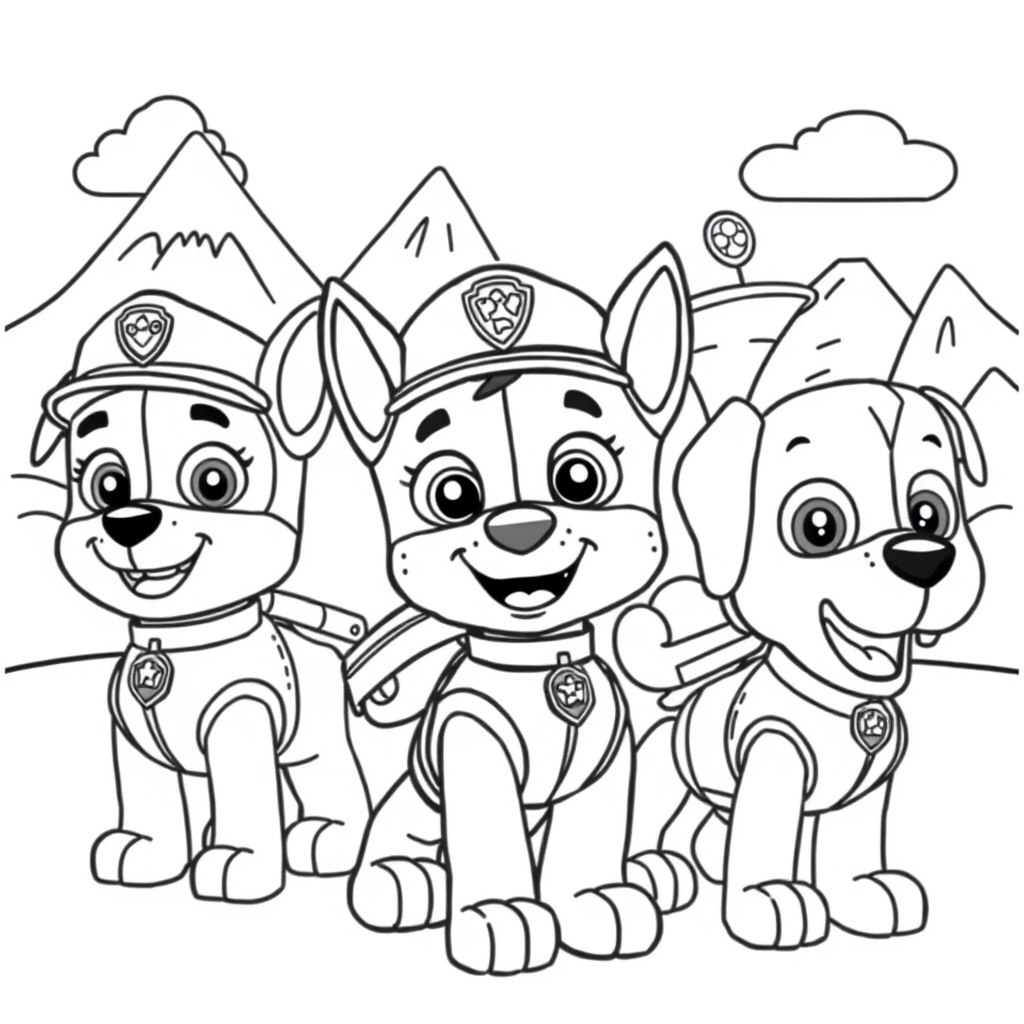 Kolorowanka Psi Patrol