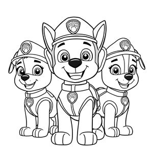 PAW Patrol: Action Coloring Pages!