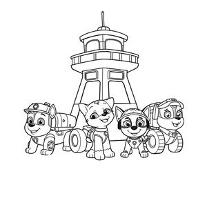PAW Patrol: Action and Rescue Coloring Book