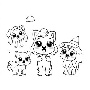 Bluey - Kolorowanka dla dzieci