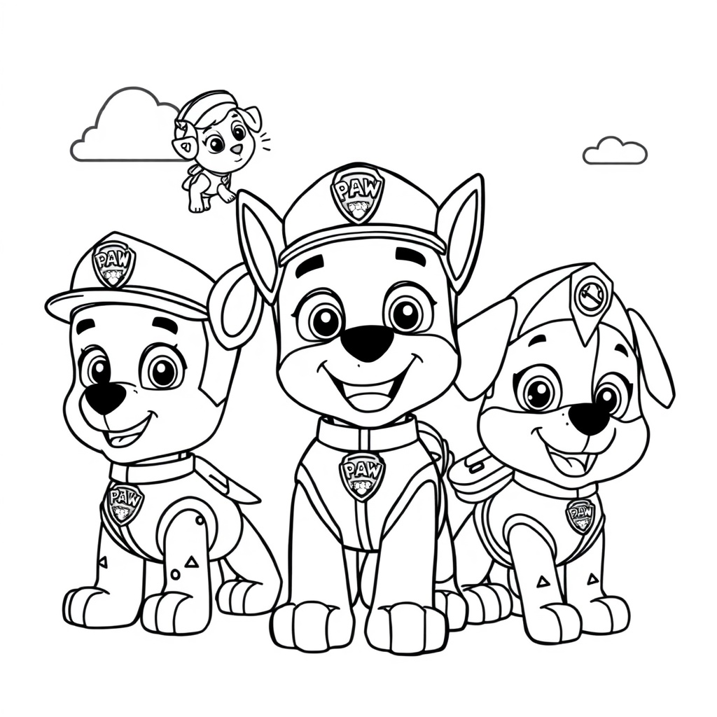 Kolorowanka: Psi Patrol