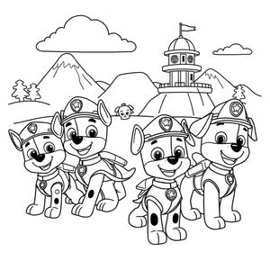 PAW Patrol in Action Coloring Book