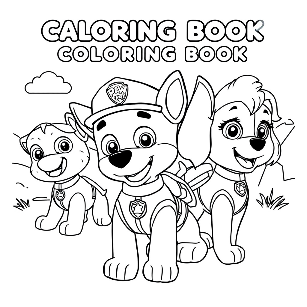 Libro de colorear de la Patrulla Canina