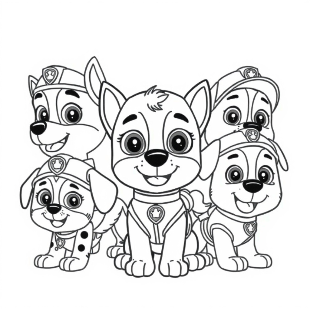 Kolorowanka Psi Patrol