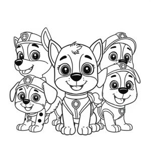 Kolorowanka Psi Patrol