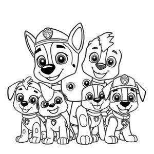 PAW Patrol Pups Coloring Book