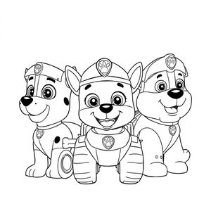 Psi Patrol: Kolorowanka Zabawnych Bohaterów