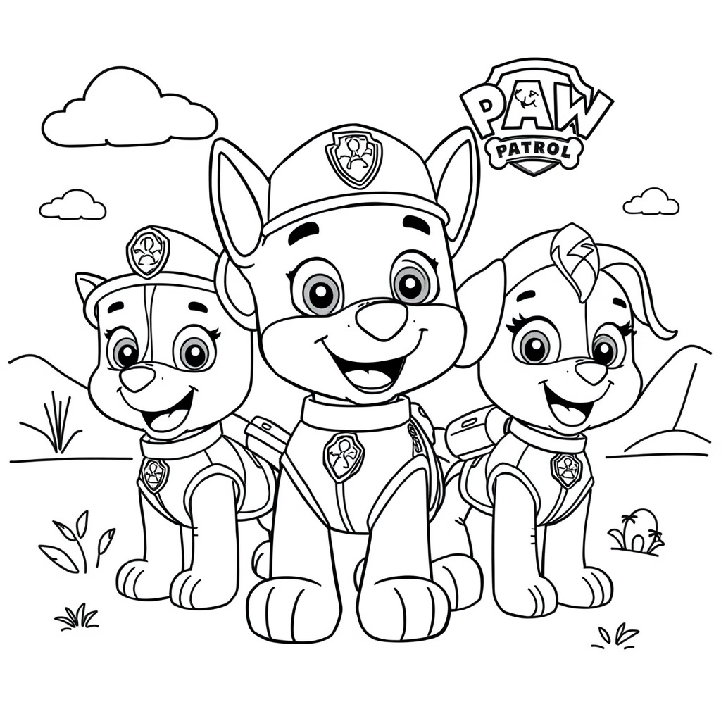 Kolorowanka Psi Patrol