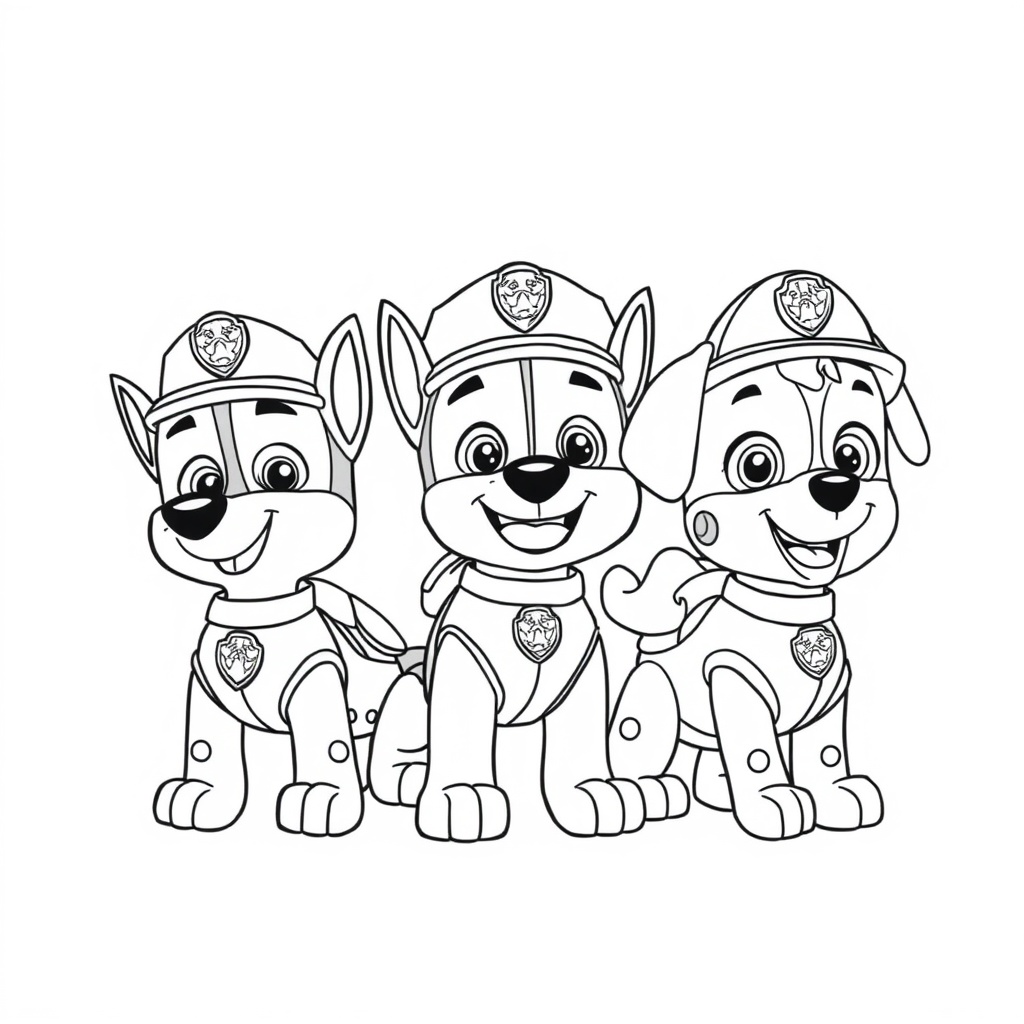 Kolorowanka: Psi Patrol na Akcji