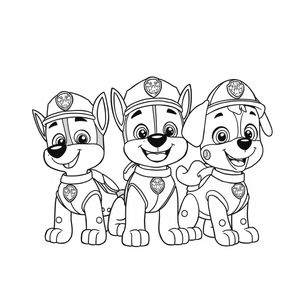 Coloring Book: PAW Patrol on Duty