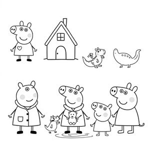 Kolorowanka Peppa Pig