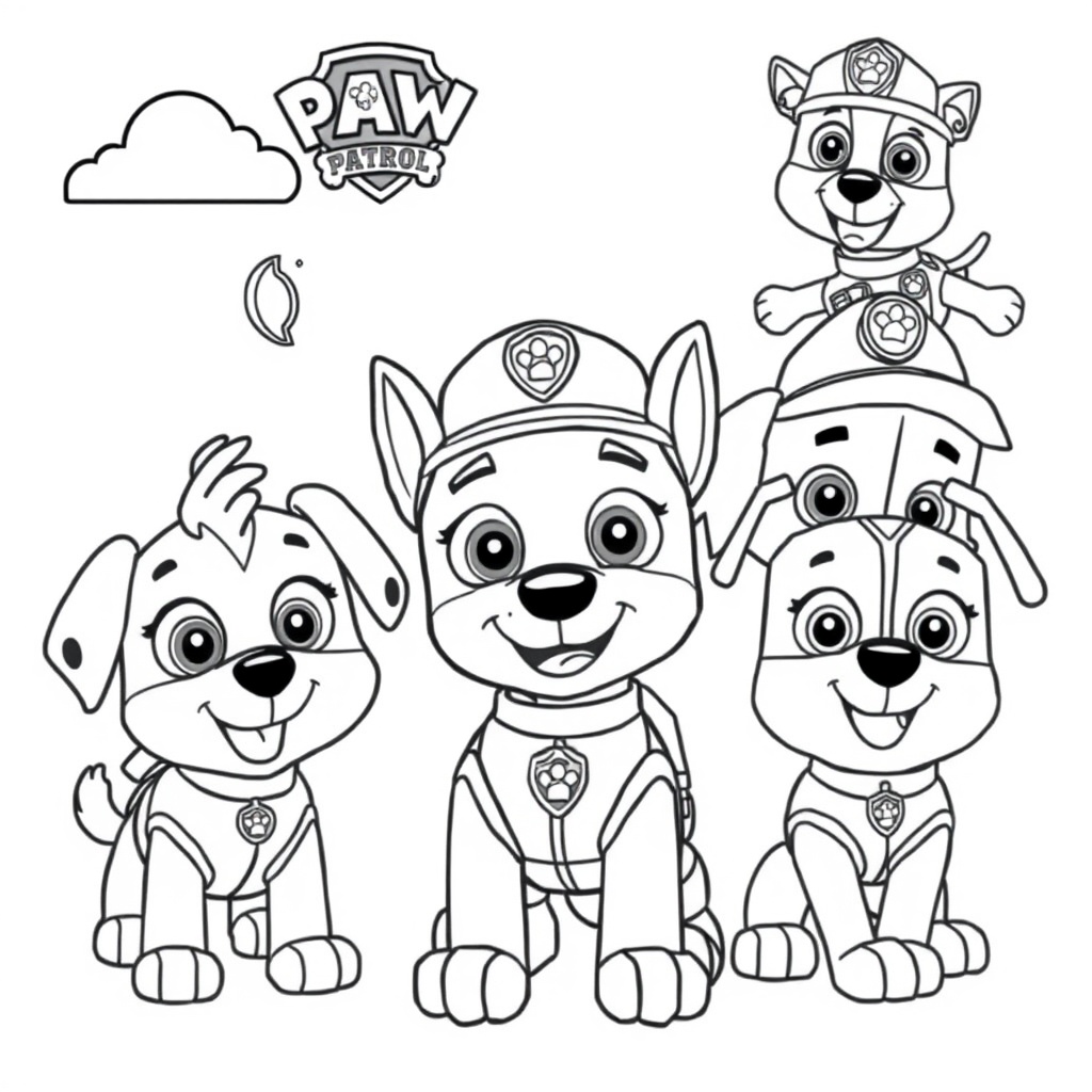 Kolorowanka Psi Patrol