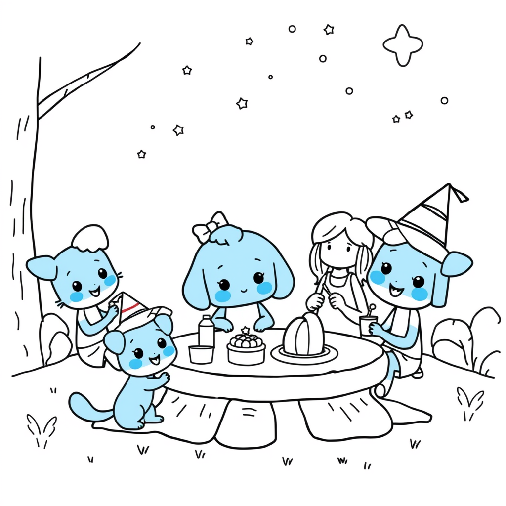 Bluey i jej przygody - Kolorowanka