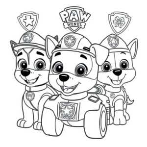 Kolorowanka: Psi Patrol na Misji