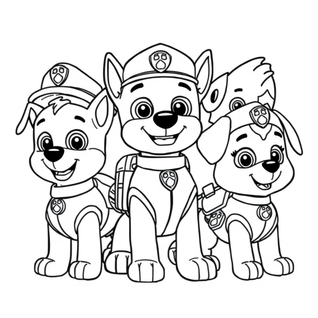 Psi Patrol - Kolorowanka