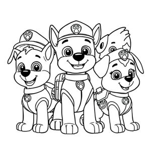 Psi Patrol - Kolorowanka