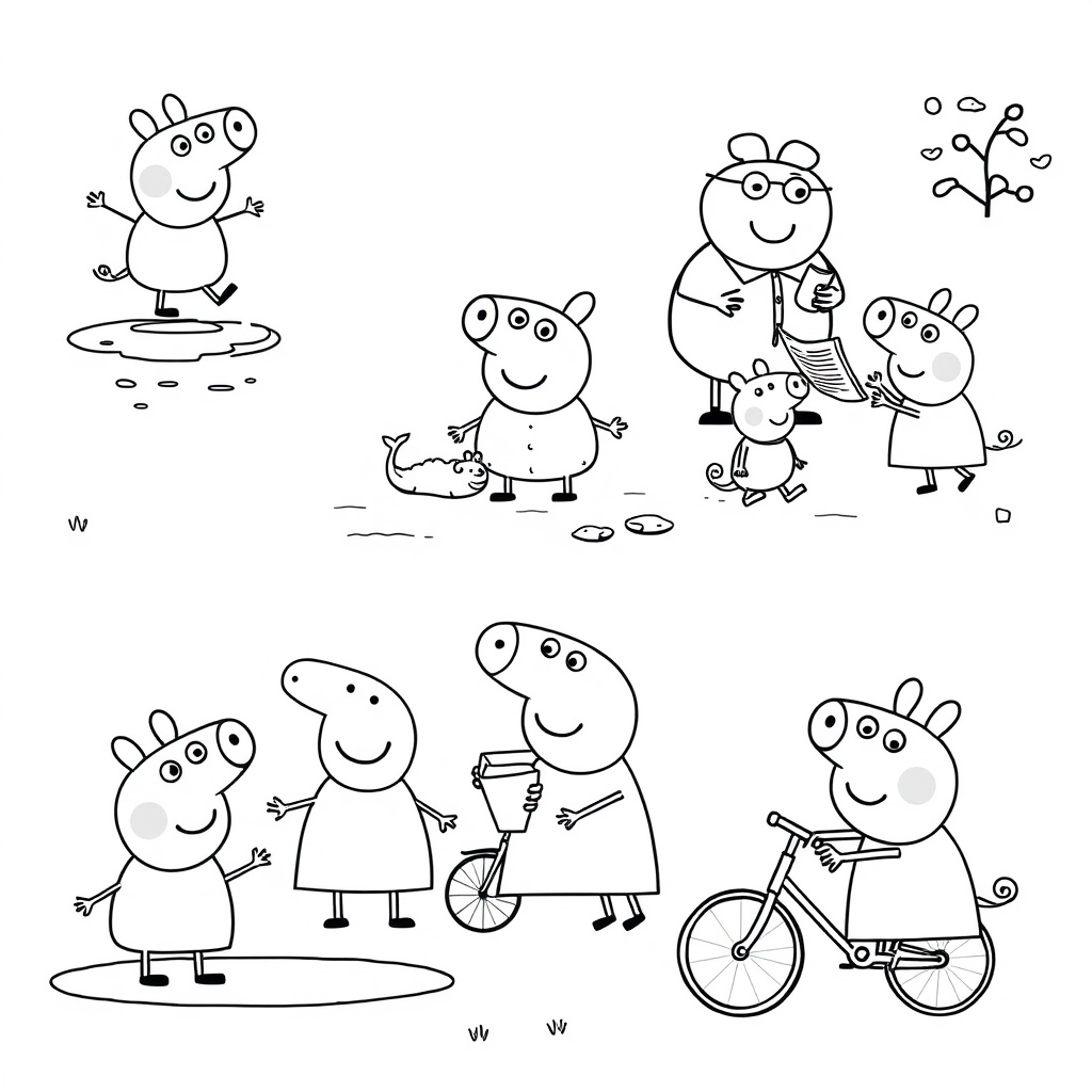 Kolorowanka Peppa Pig