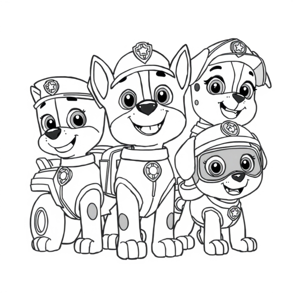 Libro para Colorear de PAW Patrol