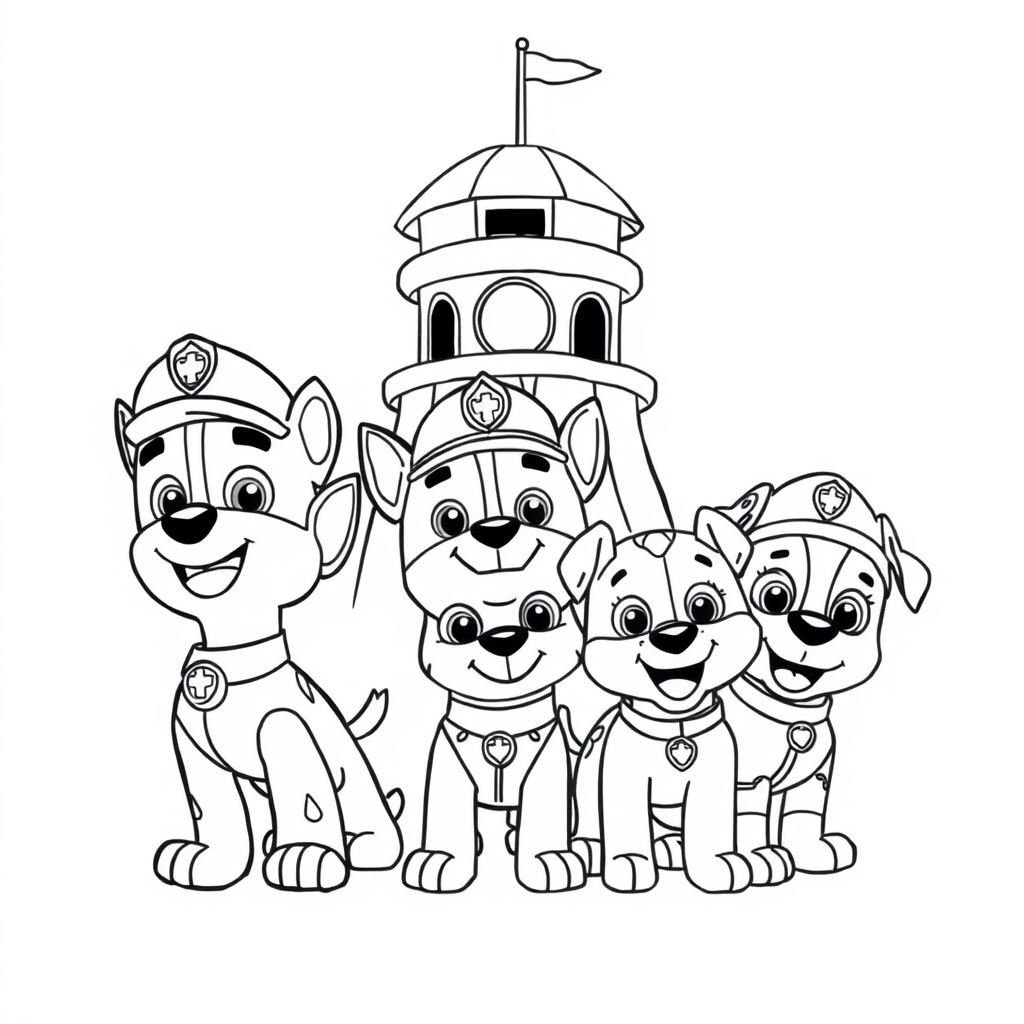 Kolorowanka Psi Patrol