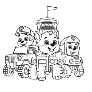Kolorowanka z Psiego Patrolu