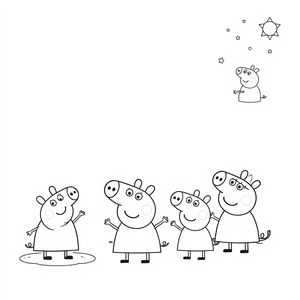 Kolorowanka: Świat Peppy Pig