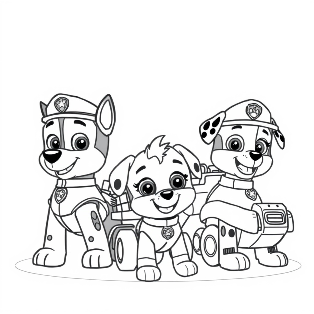 Psi Patrol Kolorowanka