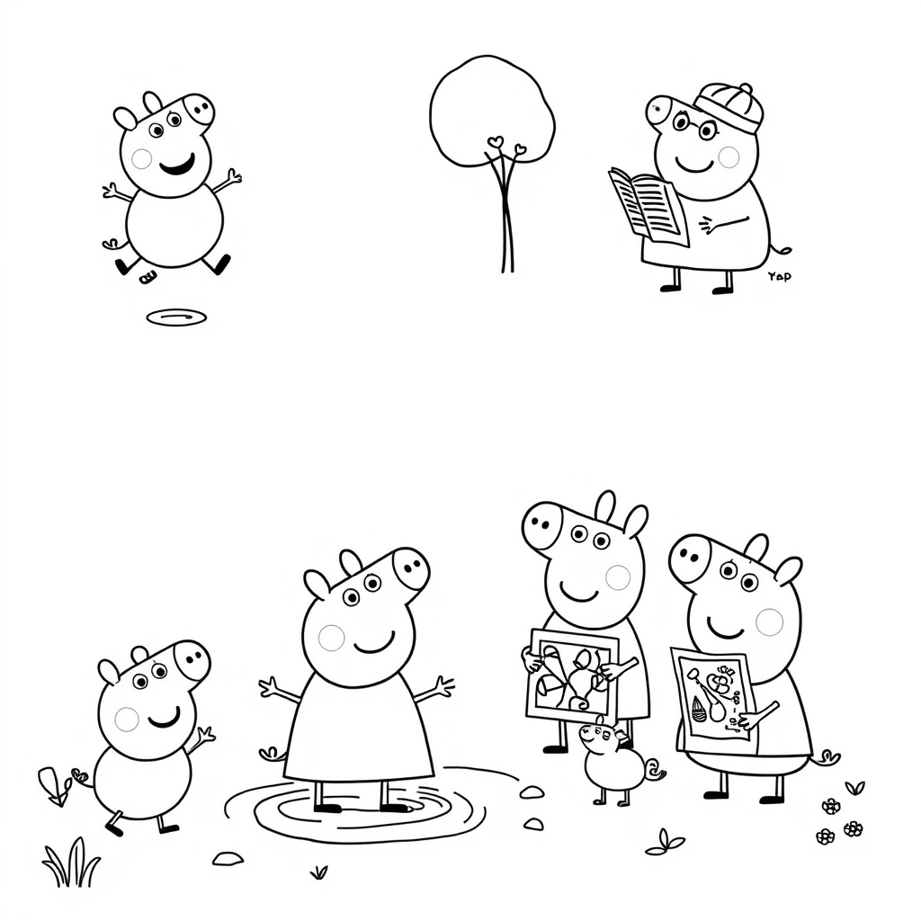 Kolorowanki z Peppą Pig