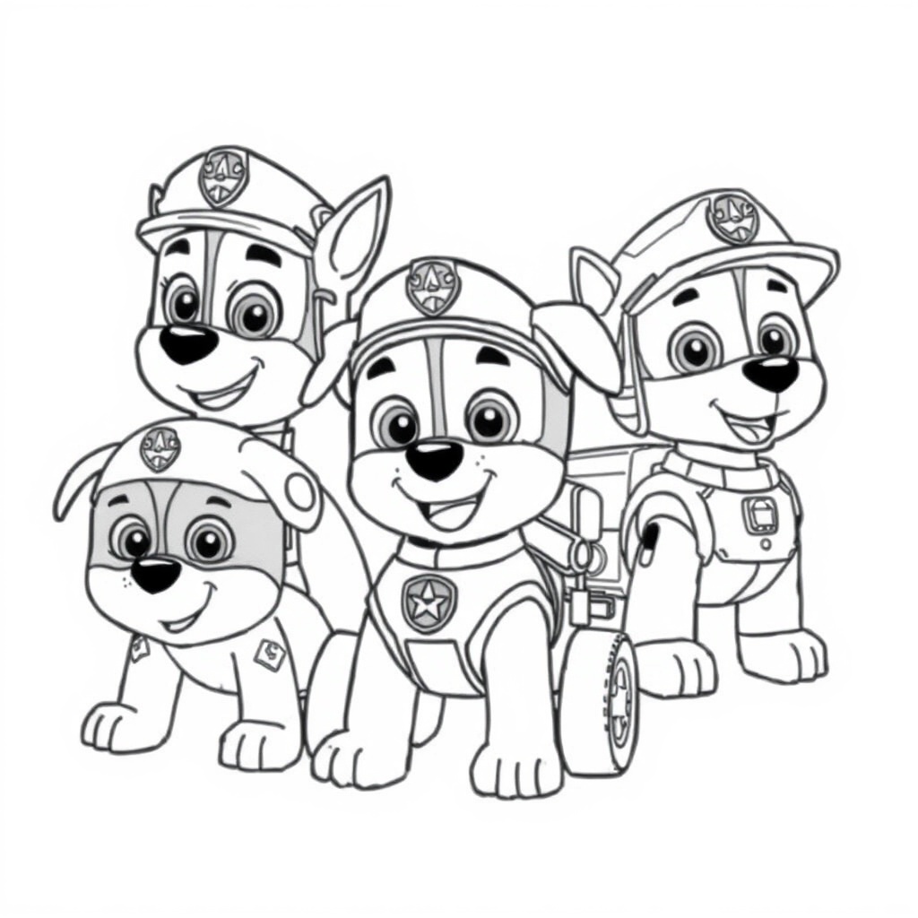 Kolorowanka PAW Patrol - Bohaterskie Psiaki