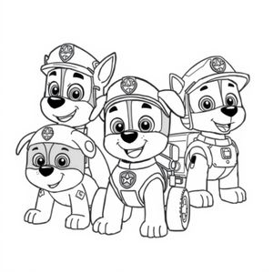 Kolorowanka PAW Patrol - Bohaterskie Psiaki