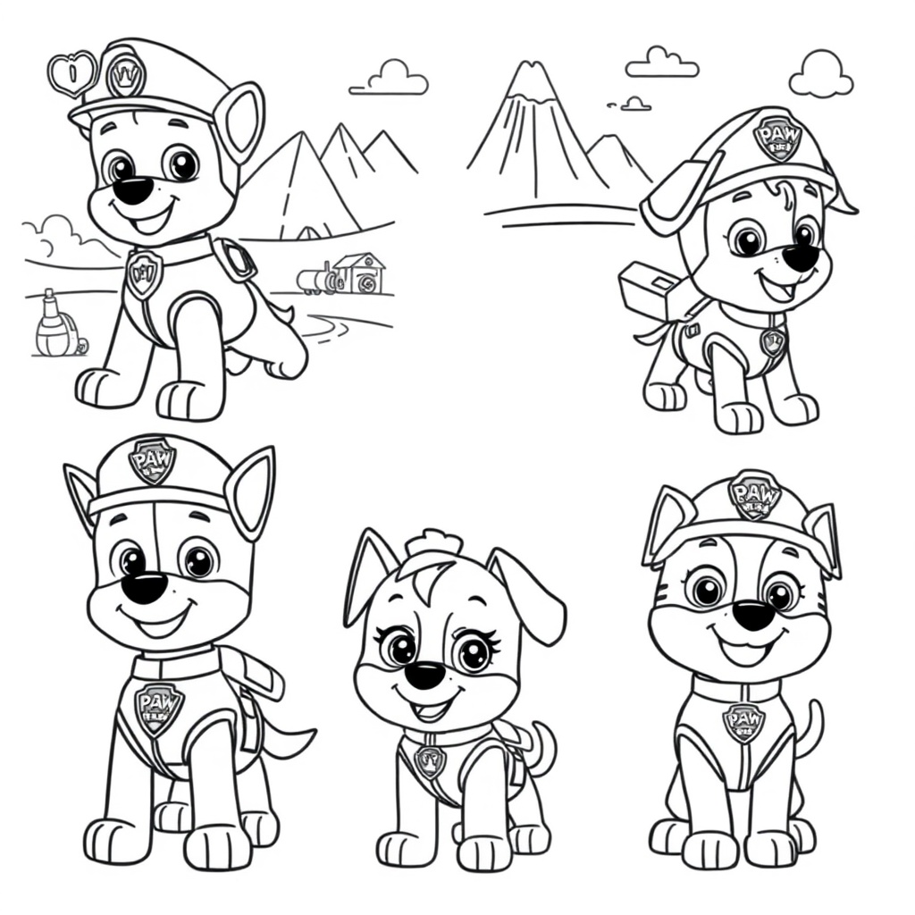 Kolorowanka Psi Patrol