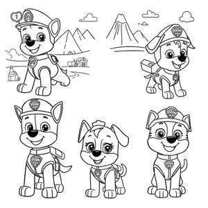 Kolorowanka Psi Patrol