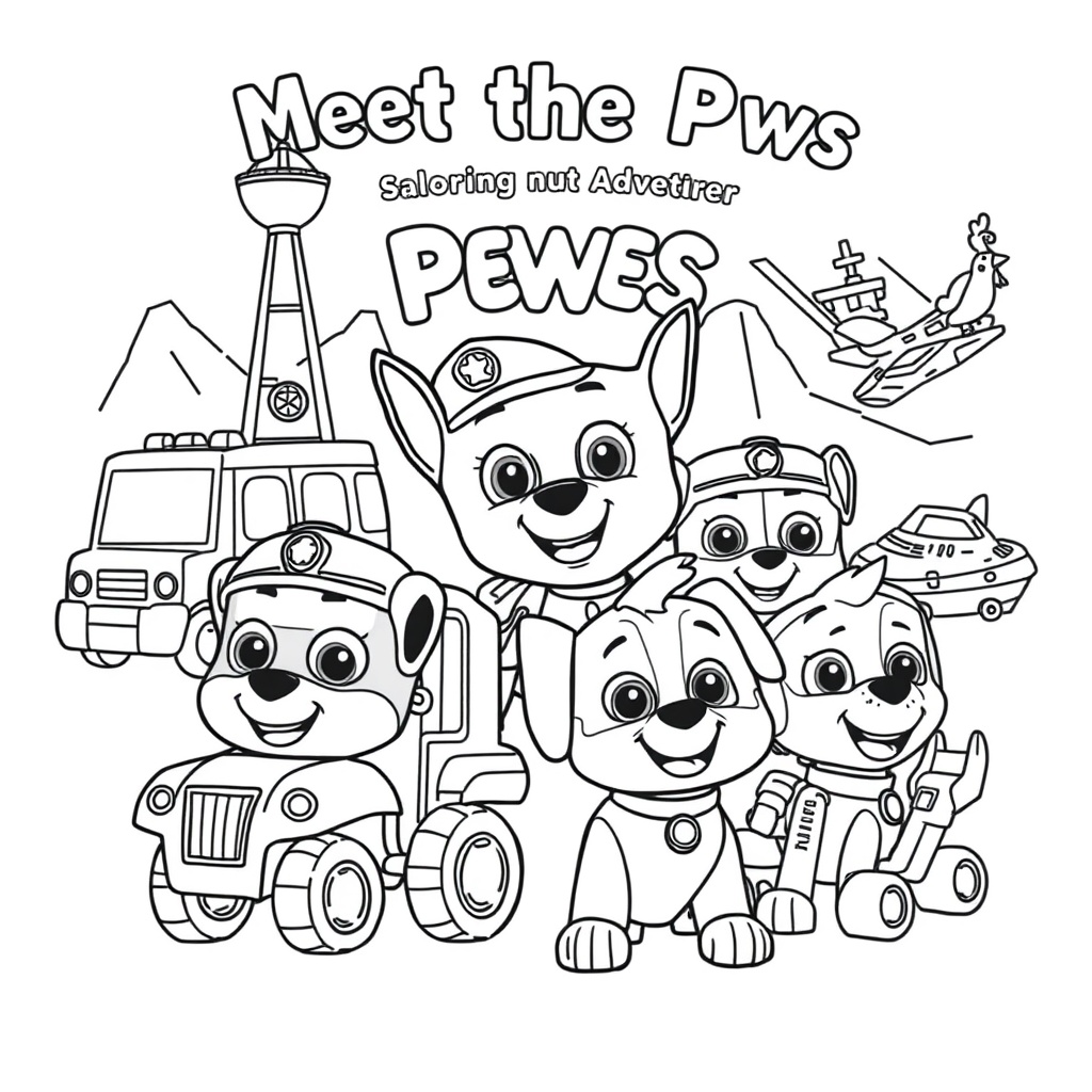 Kolorowanka Psi Patrol