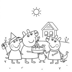 Kolorowanka: Przygody Świnki Peppy