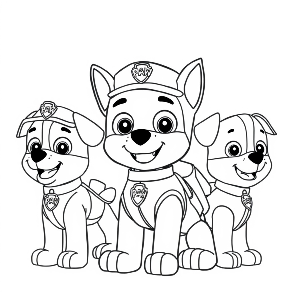 Psi Patrol - Kolorowanka Bohaterskiego Patrolu