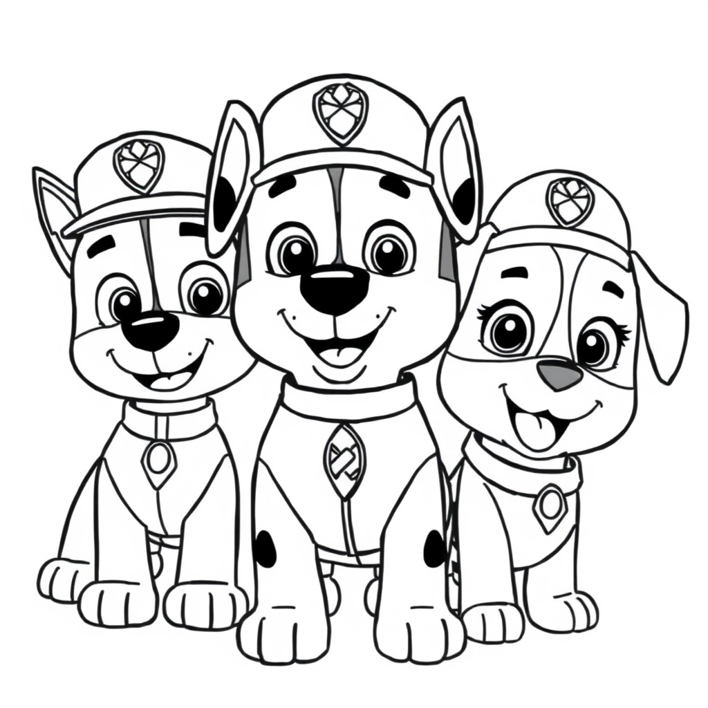 Kolorowanka psi patrol