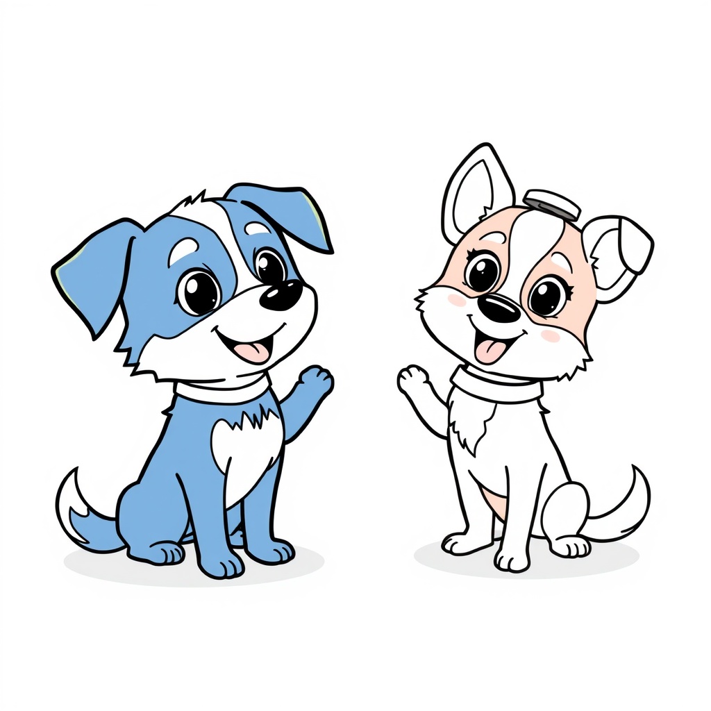 Kolorowanka Bluey: Przygody w Świecie Zabawy