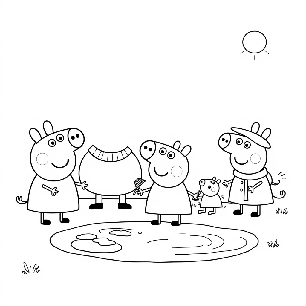 Kolorowanka Świnka Peppa