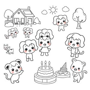 Kolorowanka: Bluey i przyjaciele