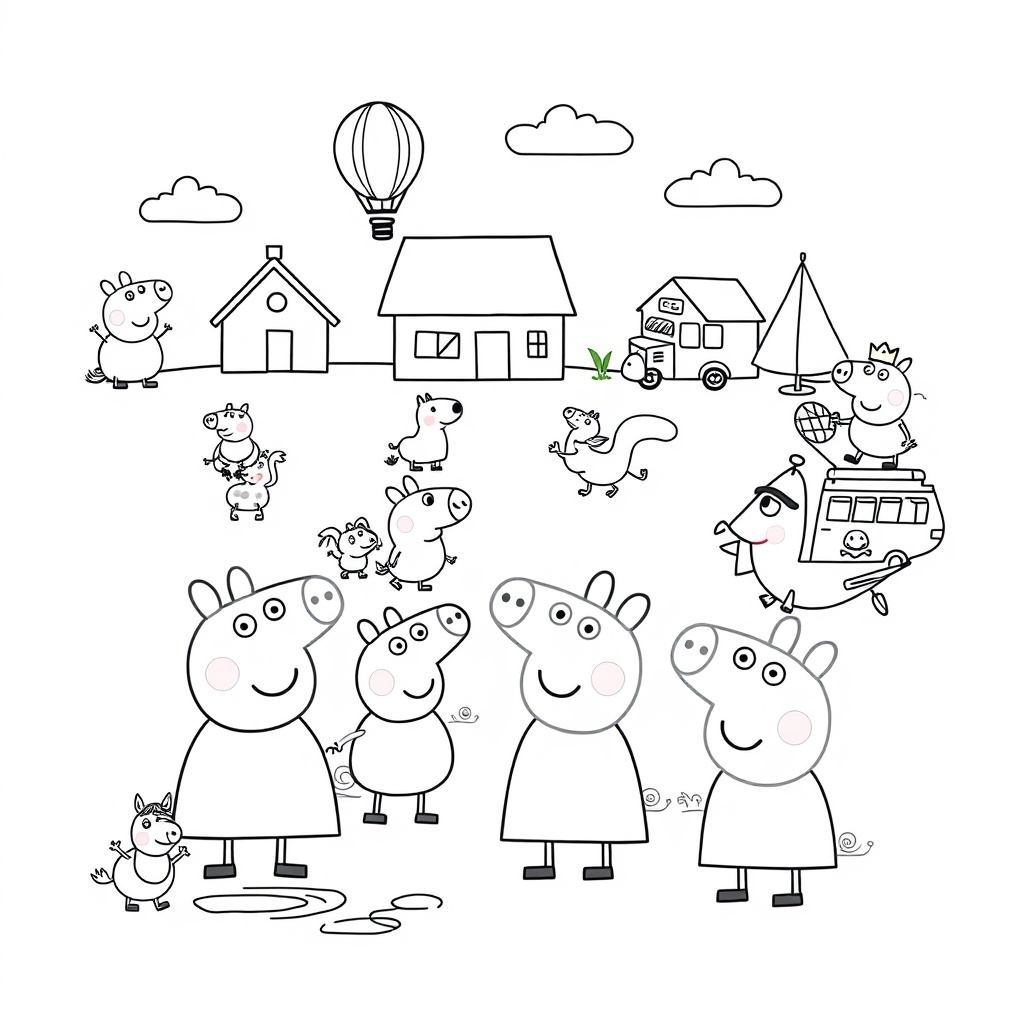 Kolorowanka - Peppa Pig