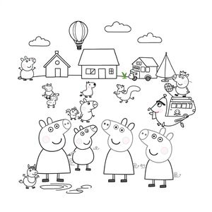 Kolorowanka - Peppa Pig