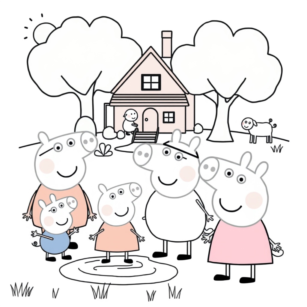 Kolorowanka Peppa Pig