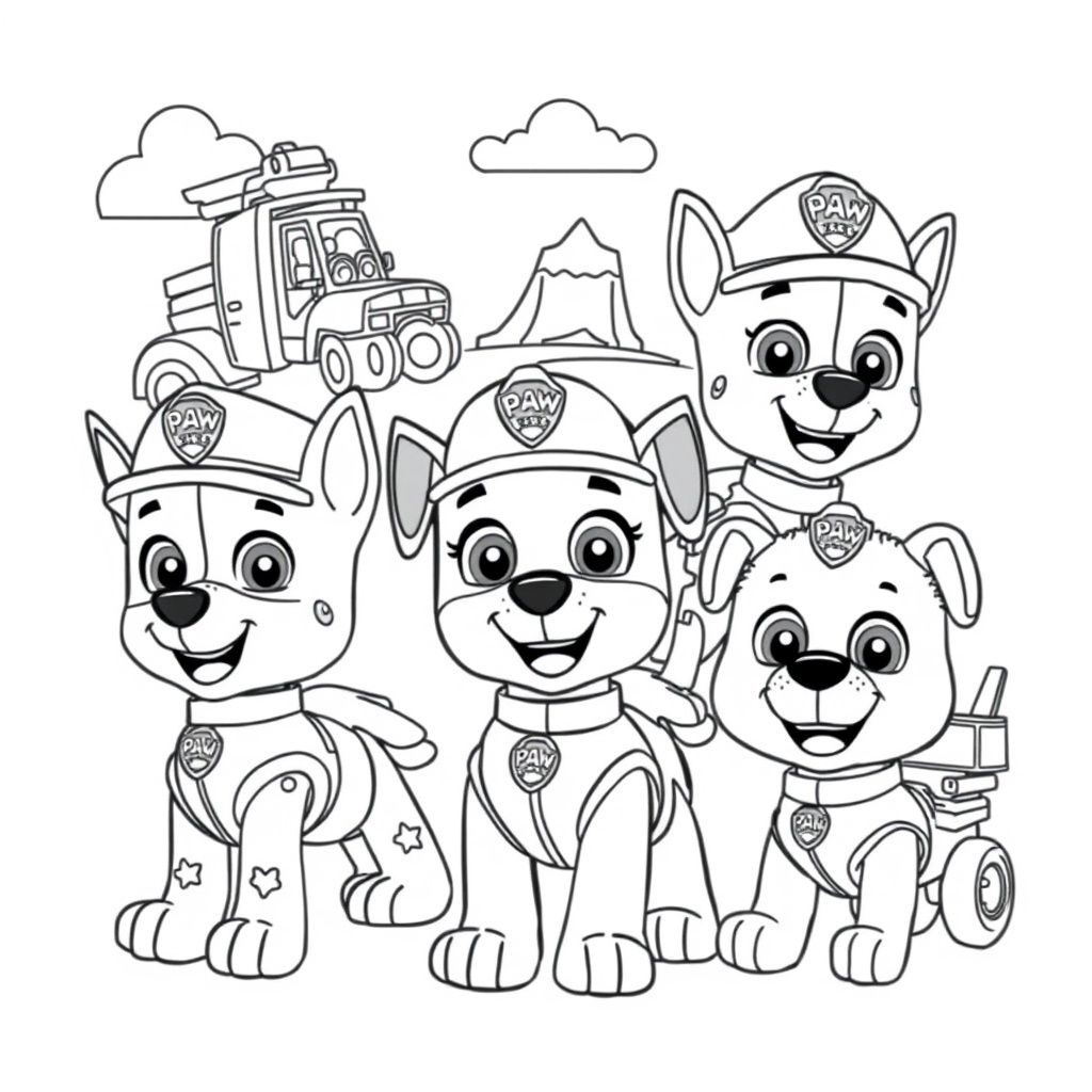 Coloring Book: PAW Patrol