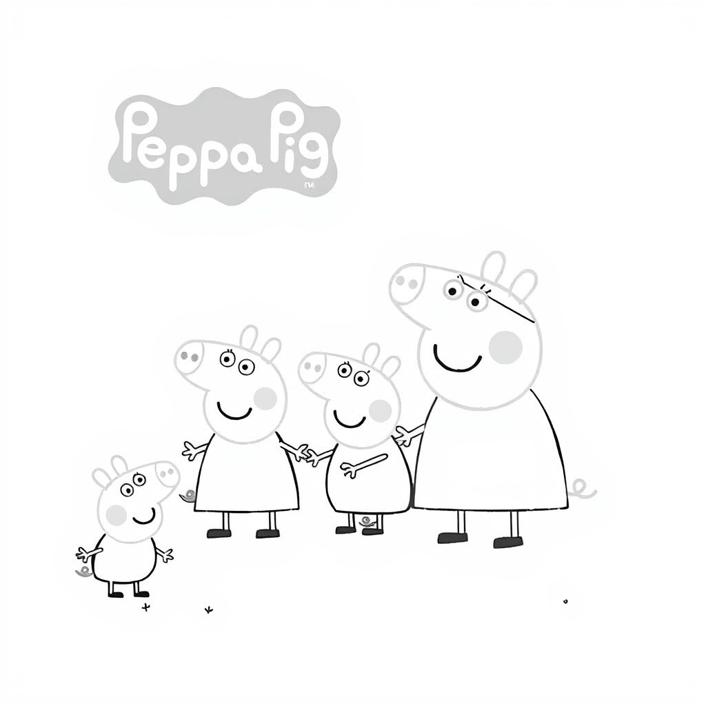 Peppa Pig Kolorowanka