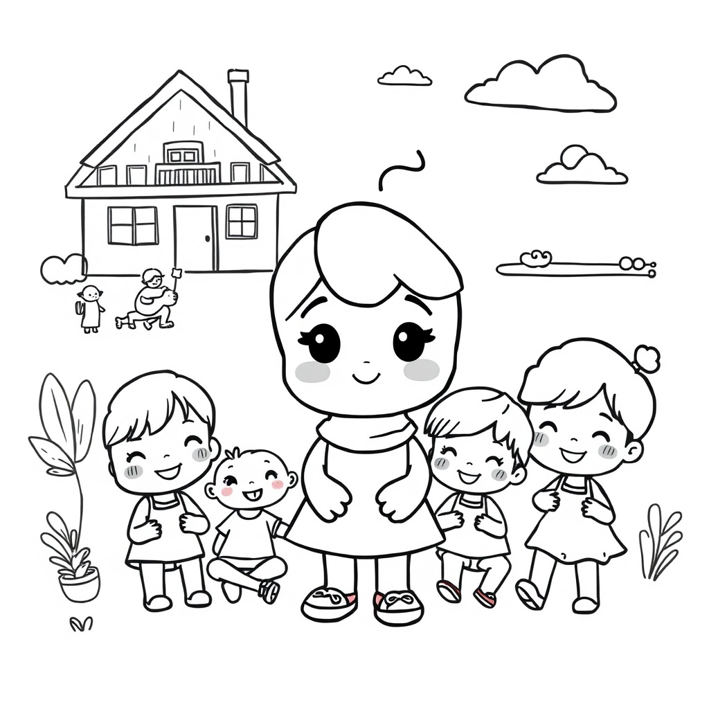 Libro de Colorear de Bluey