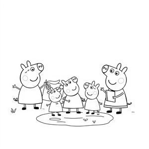 Peppa Pig: Kolorowanka dla Dzieci