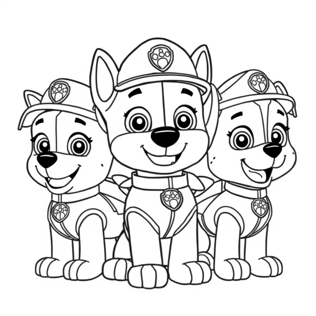 Libro para Colorear de Patrulla Canina
